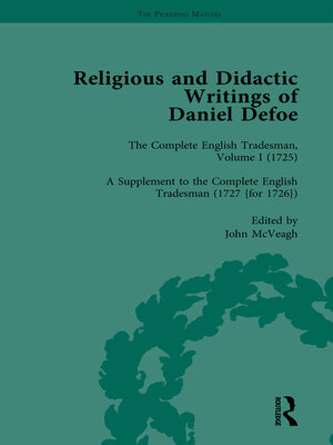 cover image of Religious and Didactic Writings of Daniel Defoe, Part II vol 7